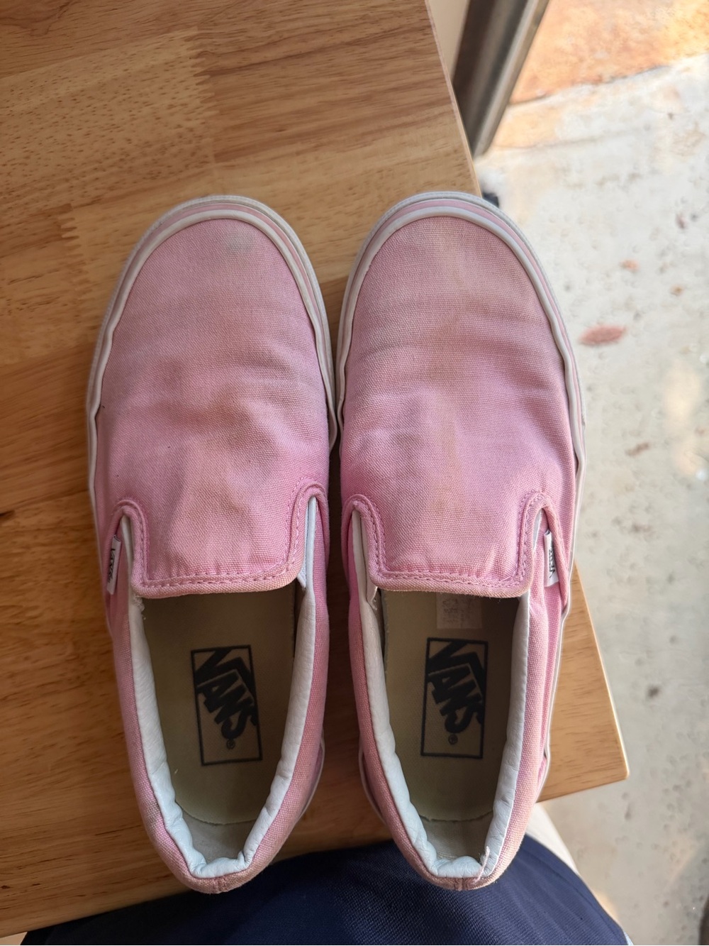 Vans Slip-On Canvas Sneakers - Light Pink - Picture 4 of 5